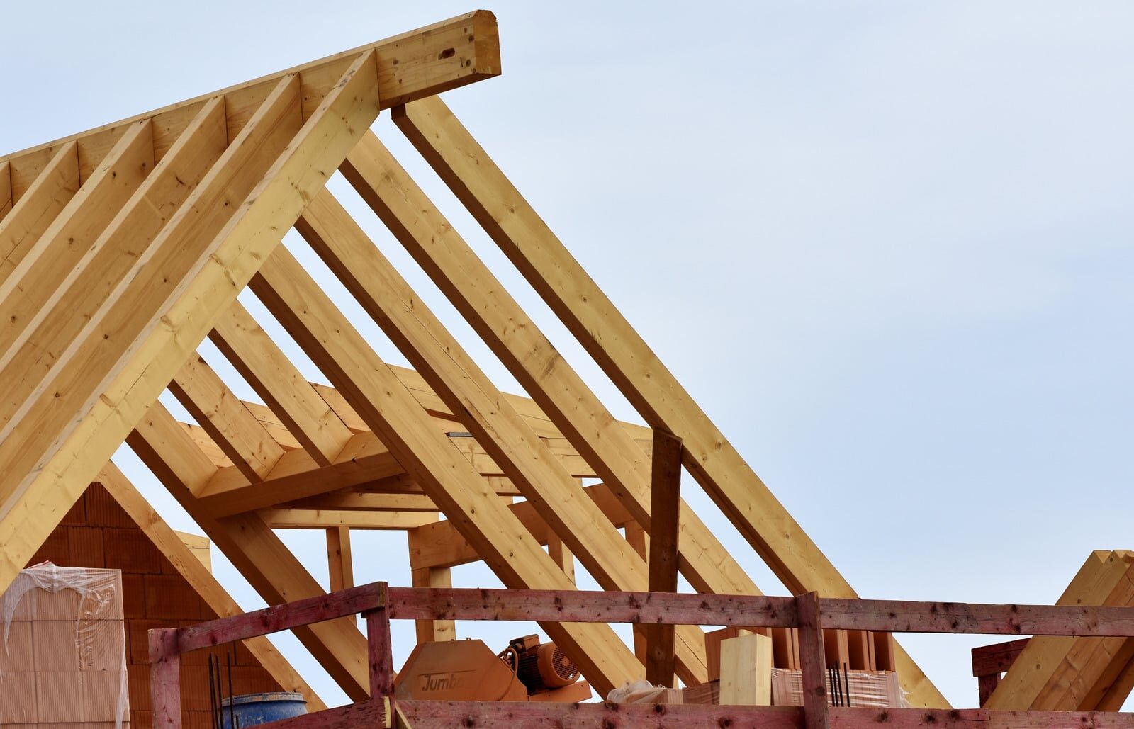 Structural timber roof framing, Stonebuilt home renovation project